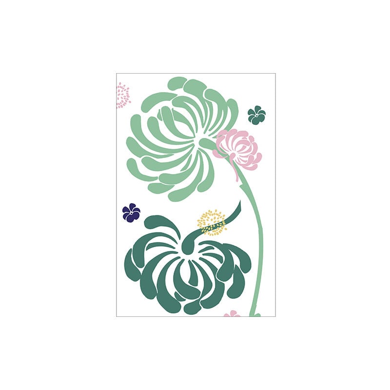 Sticker réfrigérateur et lave vaisselle, petite fleur beauté nature déco, 75 cm X 49 cm