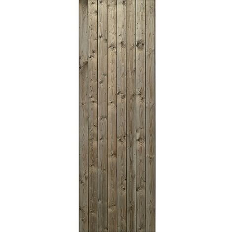 Sticker réfrigérateur et lave vaisselle, planches de bois vertical trompe l'oeil, 180 cm X 59,5 cm