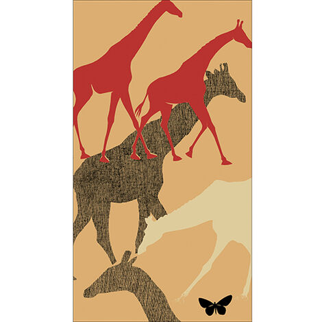 Sticker réfrigérateur et lave vaisselle, safari mystique nature sauvage aventure déco, 180 cm X 100 cm