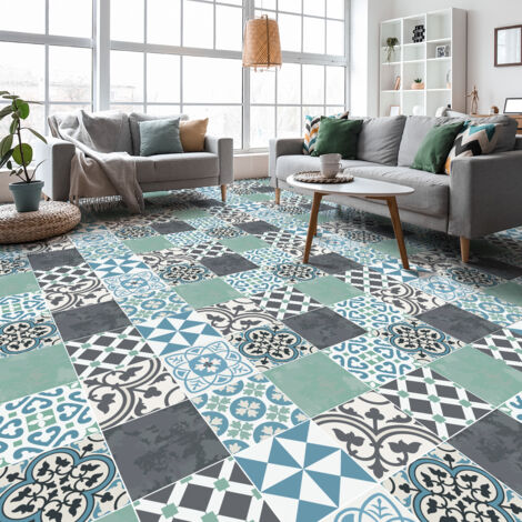 Sticker sol anti-dérapant 60x100cm – Protection pour carrelage et linoleum – Facile à appliquer – Repositionnable – Surface 0,6m²