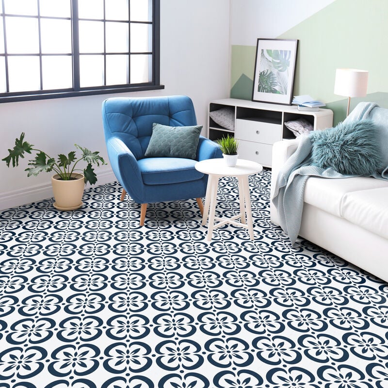 Stickers Sol Anti-dérapant avec Protection - CARRELAGES SOL AGHATA - 1 sticker de 60x100cm