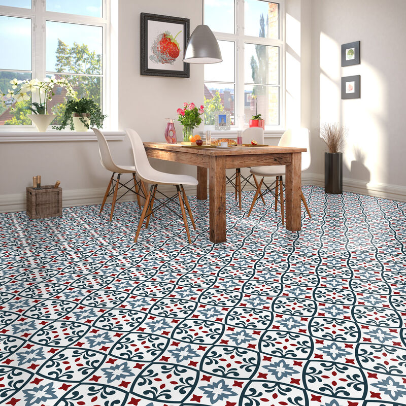 Stickers Sol Anti-dérapant avec Protection - carrelages sol lena - 1 sticker de 60x100cm