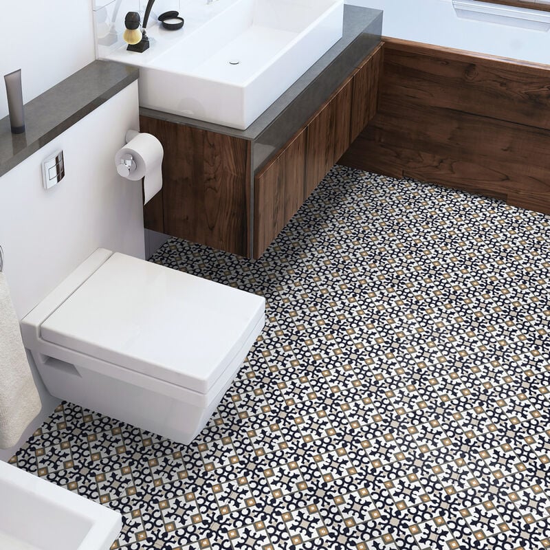 Stickers Sol Anti-dérapant avec Protection - carrelages sol matteu - 1 sticker de 60x100cm