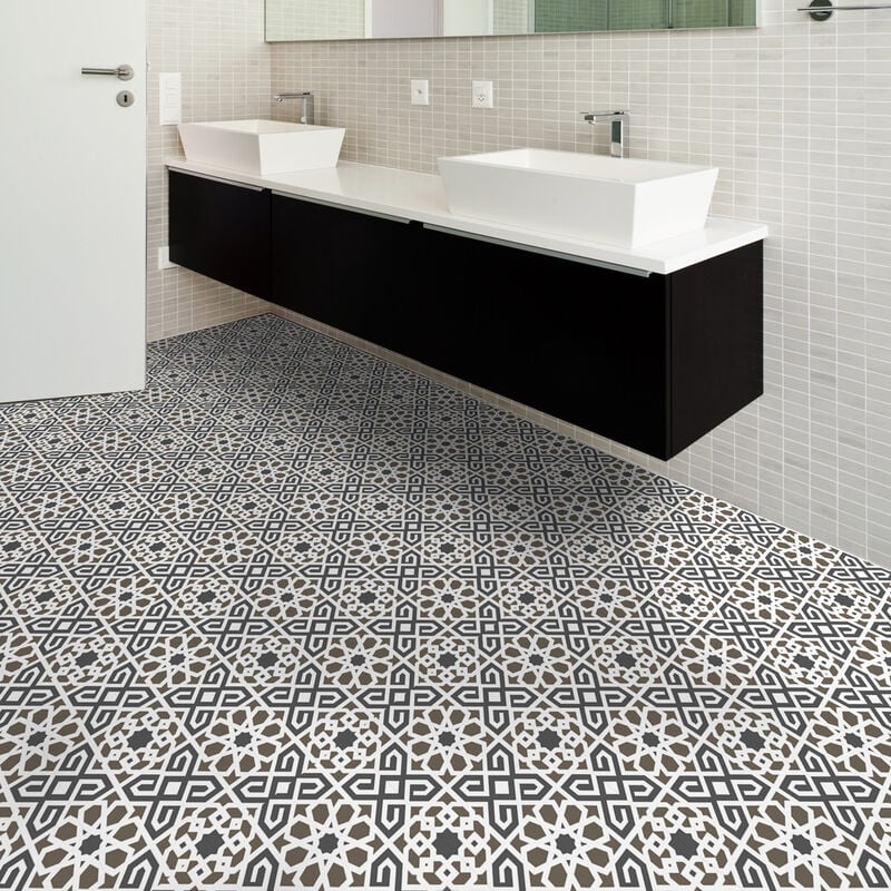 Stickers Sol Anti-dérapant avec Protection - carrelages sol vannina - 1 sticker de 60x100cm