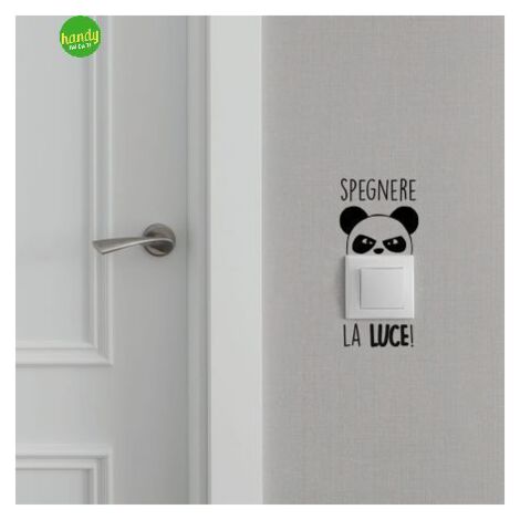 Sticker spegnere Crearreda adesivo murale frasi famose 15x31 cm