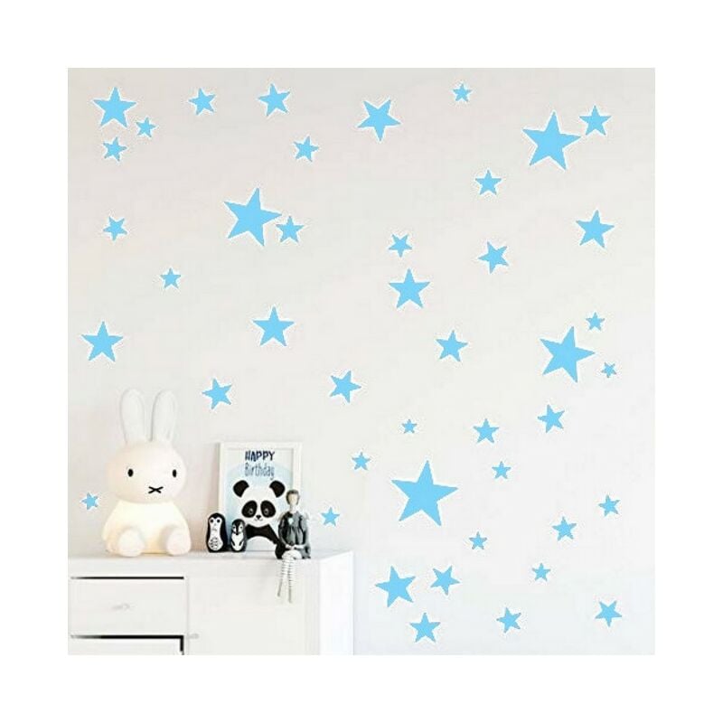 

Sticker Stars - Estrellas - para ninos - para pared - Azul en Vinilo, 24 x 0,15 x 29 cm