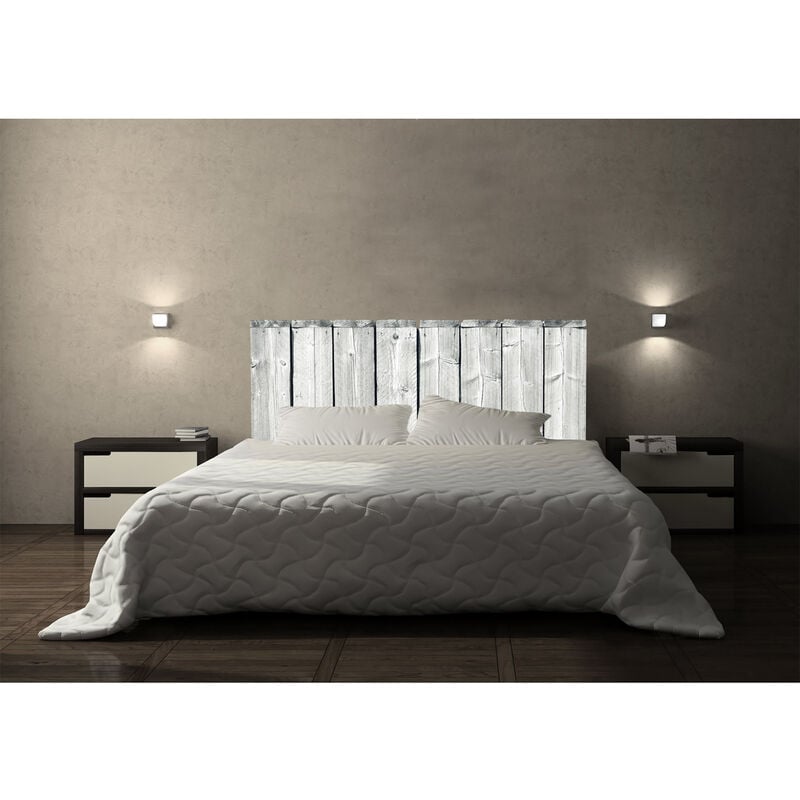 Sticker Tête de Lit Bois Vintage, Effet Planches Clouées, 60x160cm, Décoration Murale Autocollant