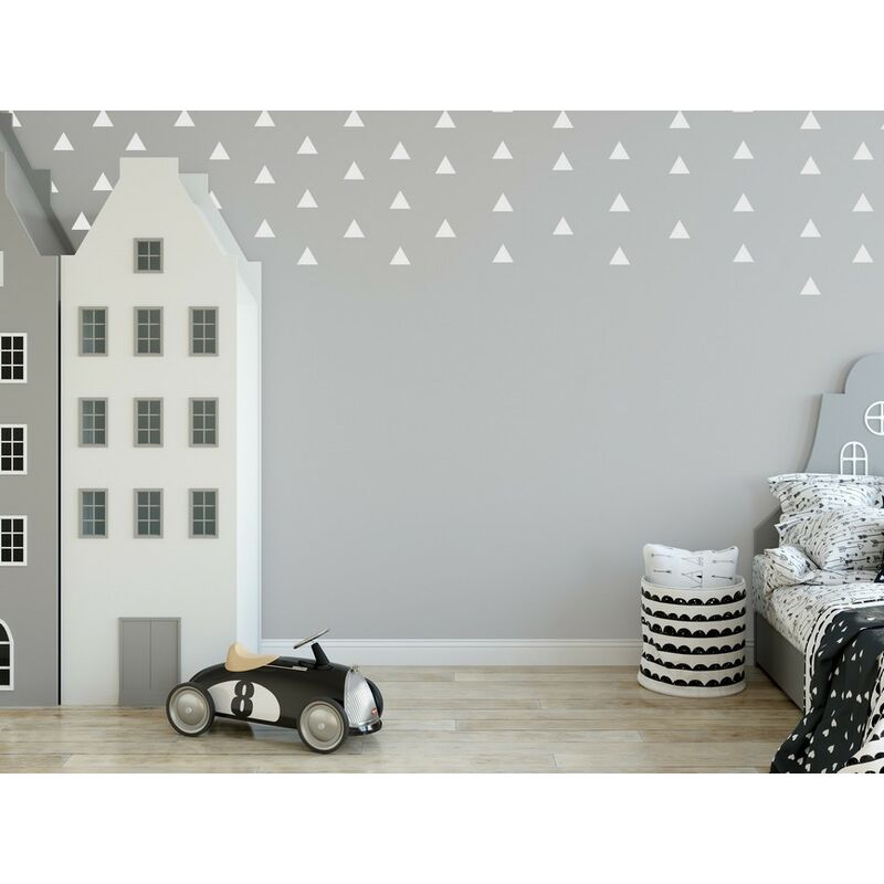 

Sticker Triangle - Triangulos - para ninos - para pared - Blanco en Vinilo, 24 x 0,15 x 29 cm