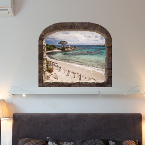 Sticker trompe l'oeil de Corse 3 35 x 40 cm