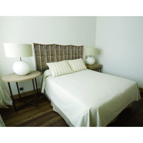 Sticker Trompe l'oeil Tête de Lit Vintage en Bois Vieilli, 60 cm X 160 cm