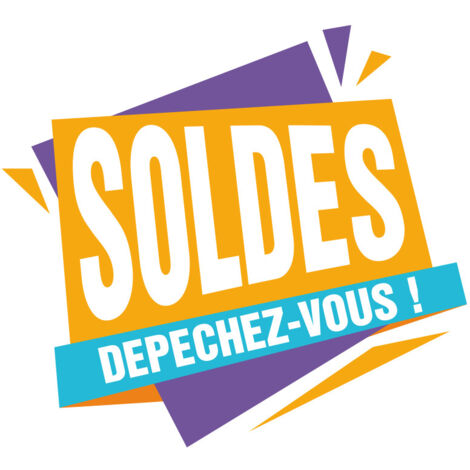 STICKER VITRINE SOLDES DEPECHEZ VOUS (VIT004)
