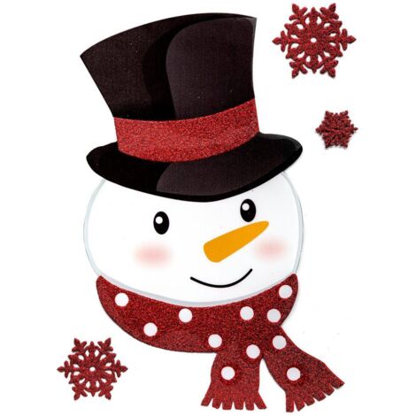 Sticker Weihnachtsmann Schneemann - Feeric lights & christmas