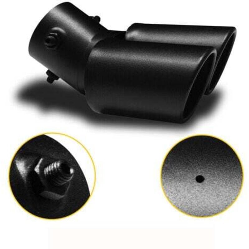 Image of Stickerei und Silencieux D'échappement Arrival in Voiture Noir, Accessoires in Acier Inoxydable Mat