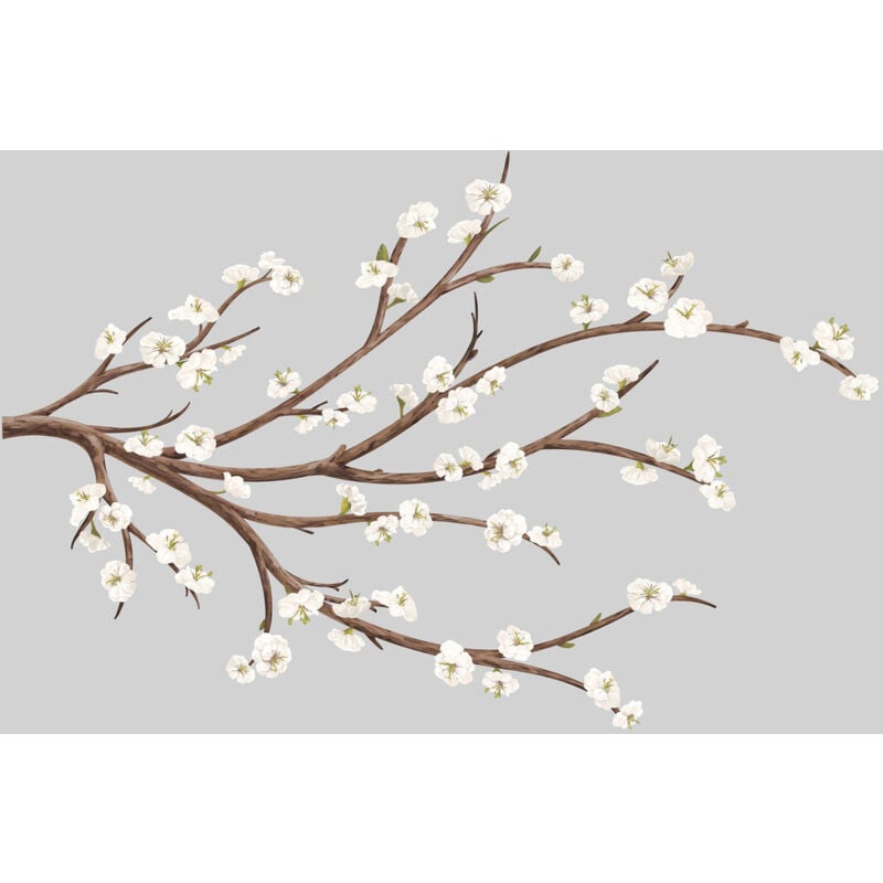 Roommates - Stickers - Branches De Fleurs Blanches - Hauteur 45,7 cm