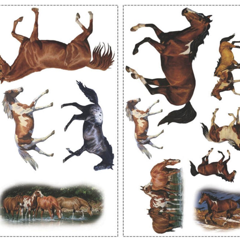 Roommates - Stickers - Chevaux Sauvages - Hauteur 45,7 cm