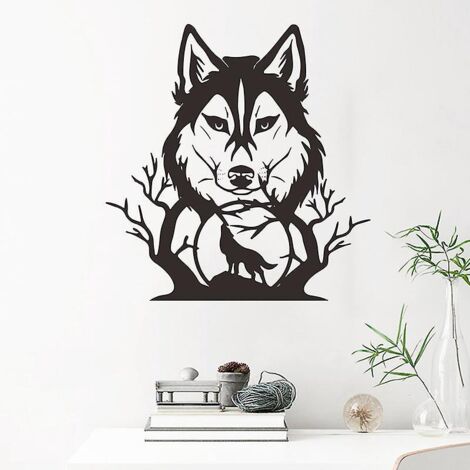stickers De Dcoration Murale Pour Chambre D'enfant, Chambre D'entre, Branche D'arbre De Loup.