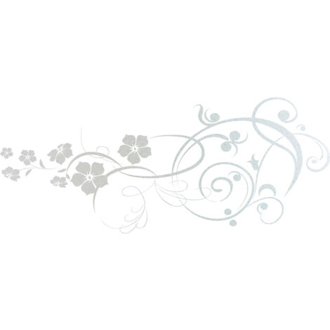 Stickers Dépoli - Composition florale - 27x65 cm
