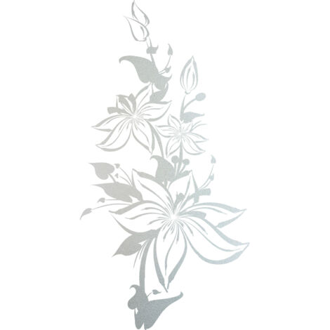 Stickers Dépoli - Composition florale - 57x110 cm