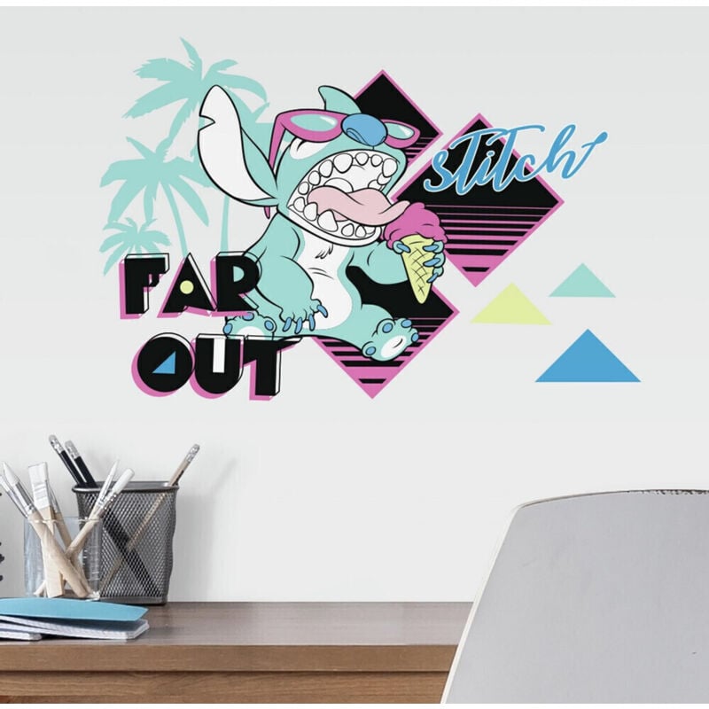 Roommates - Stickers Disney Stitch mange une glace