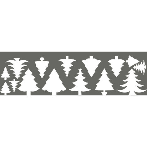 Stickers électrostatiques sapins - Autocollants adhésifs fenêtres noël - décoration fêtes