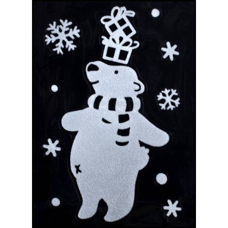Stickers Floquée Personnalisé 28 x 40 cm - Feeric lights & christmas