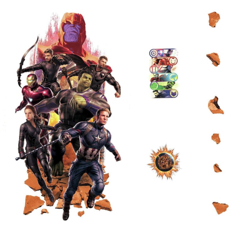 Roommates - Stickers géant Avengers Endgame Marvel h 92 cm