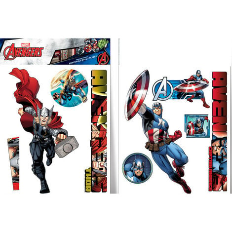Papier peint intissé autocollant - Marvel PowerUp Captain America