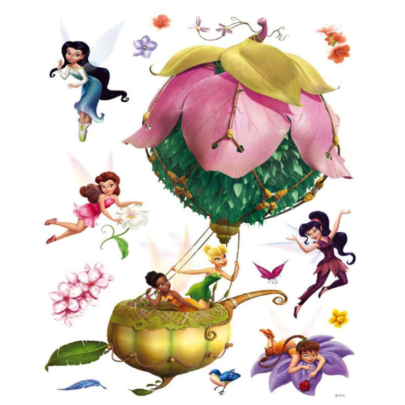 Ag Art - Stickers géant Fée La Clairière d'été en ballon Disney Fairies