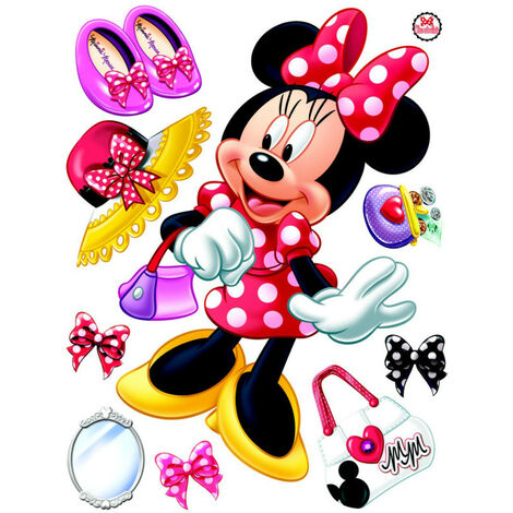 Stickers géant La Boutique de Minnie Mouse Disney - Multicolor