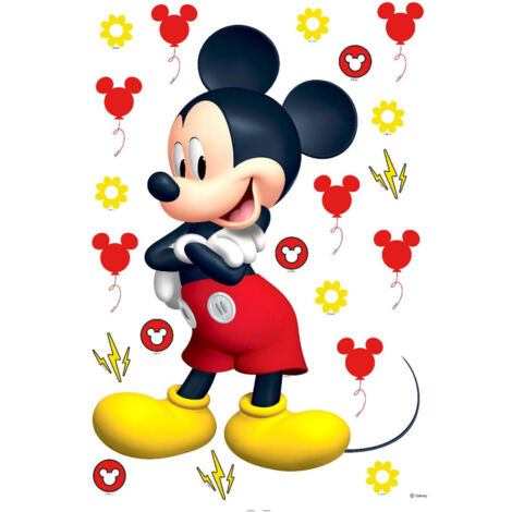 Stickers géant Mickey Mouse Disney - 42X65cm - Multicolor