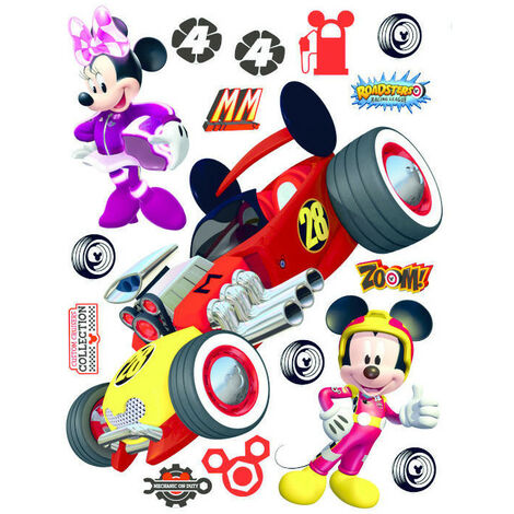 Stickers géant Mickey Roadster Disney - Multicolor
