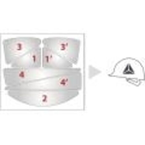 STICKERS HV ROUGE - DELTA PLUS - HESTICKERRO
