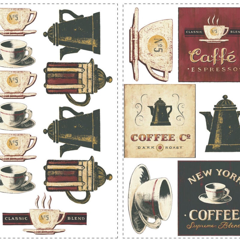 Roommates - Stickers -Maison a Café - Hauteur 45,7 cm