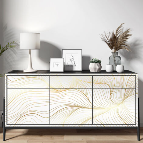 Stickers meuble - Design - 90 x 225 cm - Adhésif BRILLANT