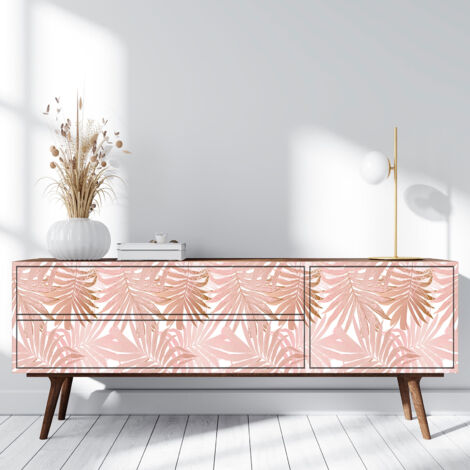 Stickers meuble - Feuilles - 20 x 80 cm - Adhésif MAT