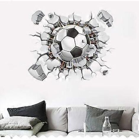 Stickers muraux 3D en vinyle pour chambre de garçon, chambre à coucher, salle de jeux, salon
