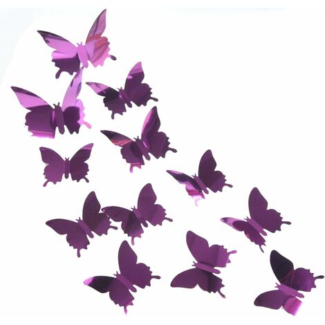 FlyWave Papillon Decoration 36 Pcs Feuilles dans Un Paquet, Papillon 3D  Divers Styles, Laser Coloré Papillons Decoratifs, Papillon Decoration  Murale Adapté à La Décoration de La Chambre : : Cuisine et Maison