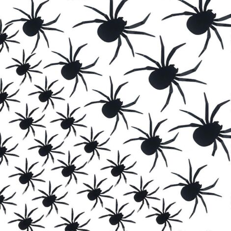 Stickers muraux araignées 3D PET d'horreur, lot de 70, différentes tailles, papier peint artistique