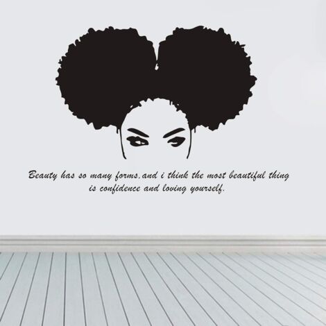 Stickers muraux femmes africainesStickers décoratifs pour chambres et salons (noirs)