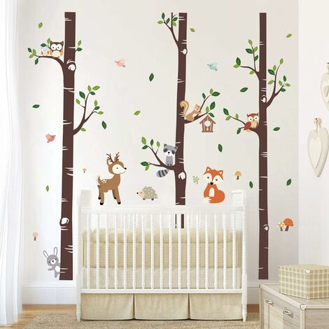 Stickers enfant XL Arbre chouette