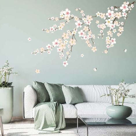 Sticker branche de cerisier japonais aquarelle – Stickers STICKERS NATURE  Arbres - Ambiance-sticker