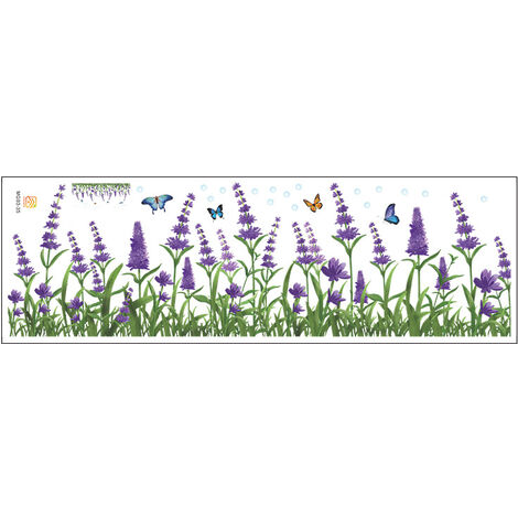 decalmile Stickers Muraux Herbe Verte Coin Plinthe Autocollant Mural Fleurs  Papillon Baseboard Décoration Murale Chambre Enfants Salon : :  Bricolage