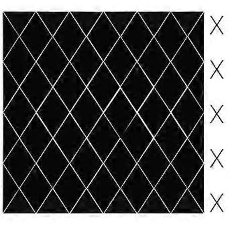 Stickers muraux miroir losanges acryliques à faire soi-même, autocollants pour la décoration du salon et de la chambre, noir, taille L