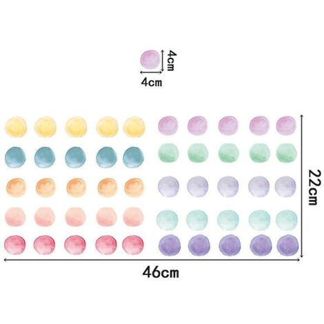 stickers Muraux  Pois Pour La Maternelle - Un Set De Stickers Muraux - Stickers Muraux  Pois - Stickers Muraux Dcoratifs - Stickers Muraux, Bambin