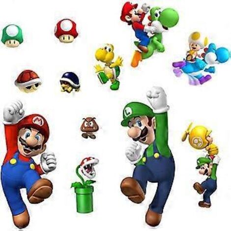 Stickers muraux pour enfants, stickers muraux de dessins animés anime, stickers en vinyle