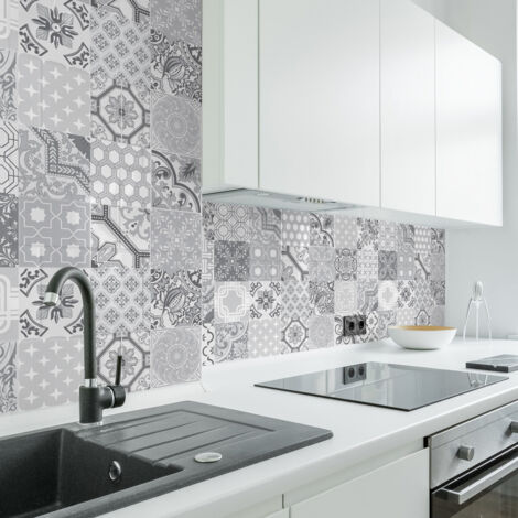 Stickers muraux - Sticker Mural Carrelage adhésif Cuisine Salle de Bain - AZULEJOS DEMNIA - 24stickers10x10cm