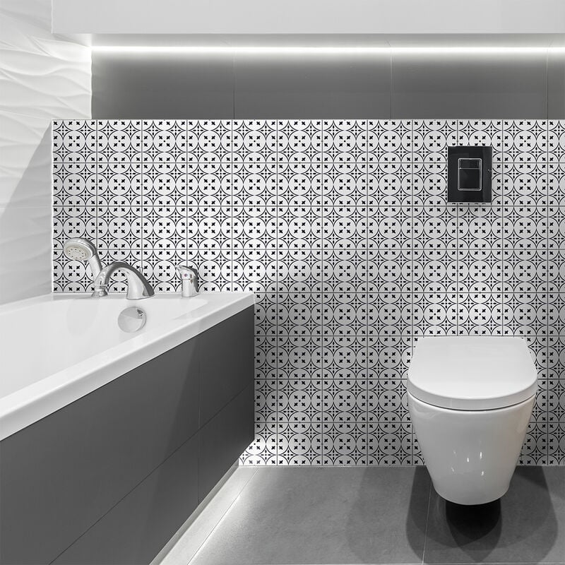Sticker Mural Carrelage adhésif Cuisine Salle de Bain - 30 stickers carrelages azulejos livia - 30stickers10x10cm