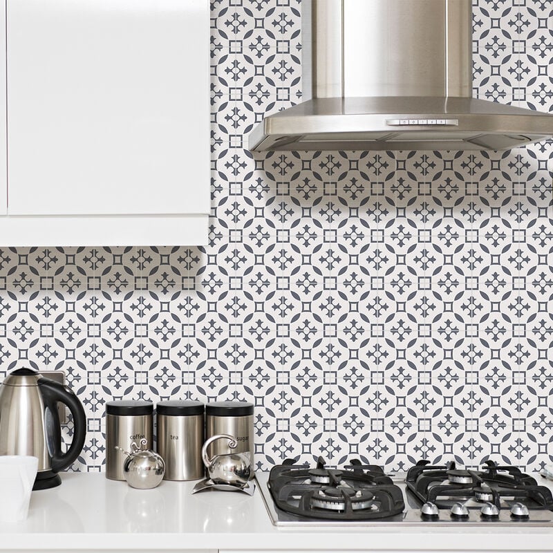 Sticker Mural Carrelage adhésif Cuisine Salle de Bain - 9 stickers carreaux de ciment azulejos venico - 9stickers20x20cm