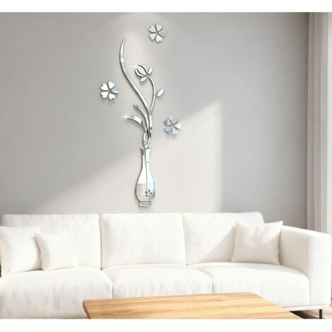 Stickers muraux,stickers muraux stéréoscopiques vase 60x120cm, stickers muraux décoratifs chambre salon