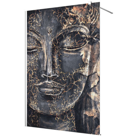 Stickers paroi de douche dépoli - Bouddha - 140 x 200 cm